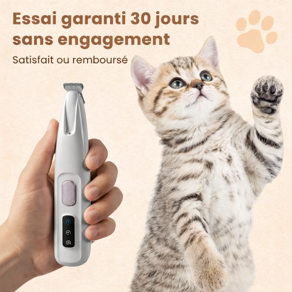 MiaouwClean™ Tondeuse de précision pour chat