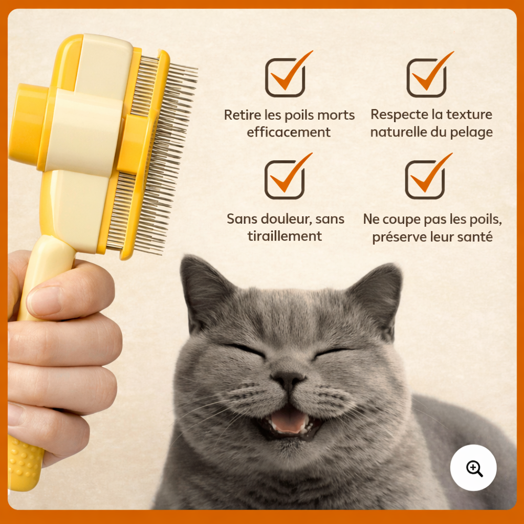 MiaouwBrush™ - La Brosse de Toilettage Professionnelle