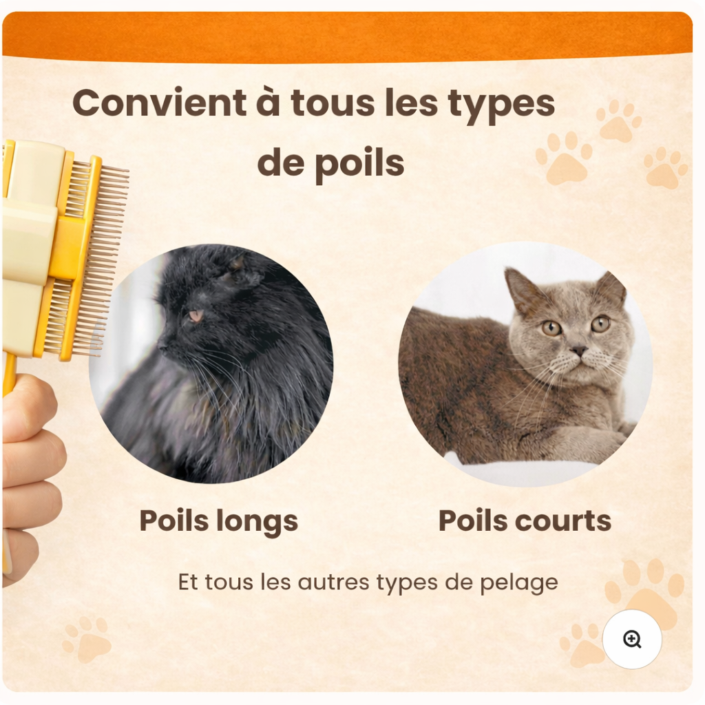 MiaouwBrush™ - La Brosse de Toilettage Professionnelle