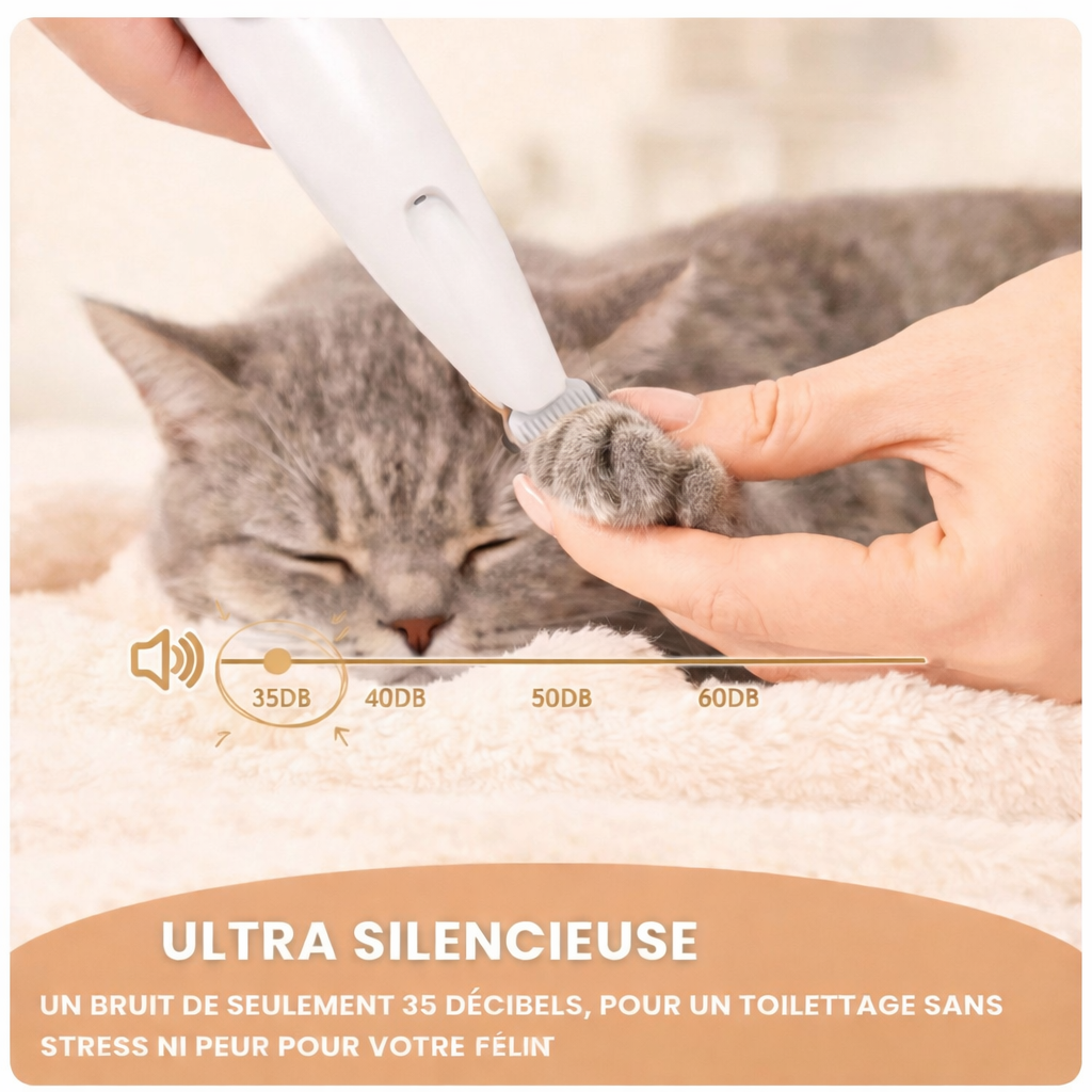 MiaouwClean™ Tondeuse de précision pour chat